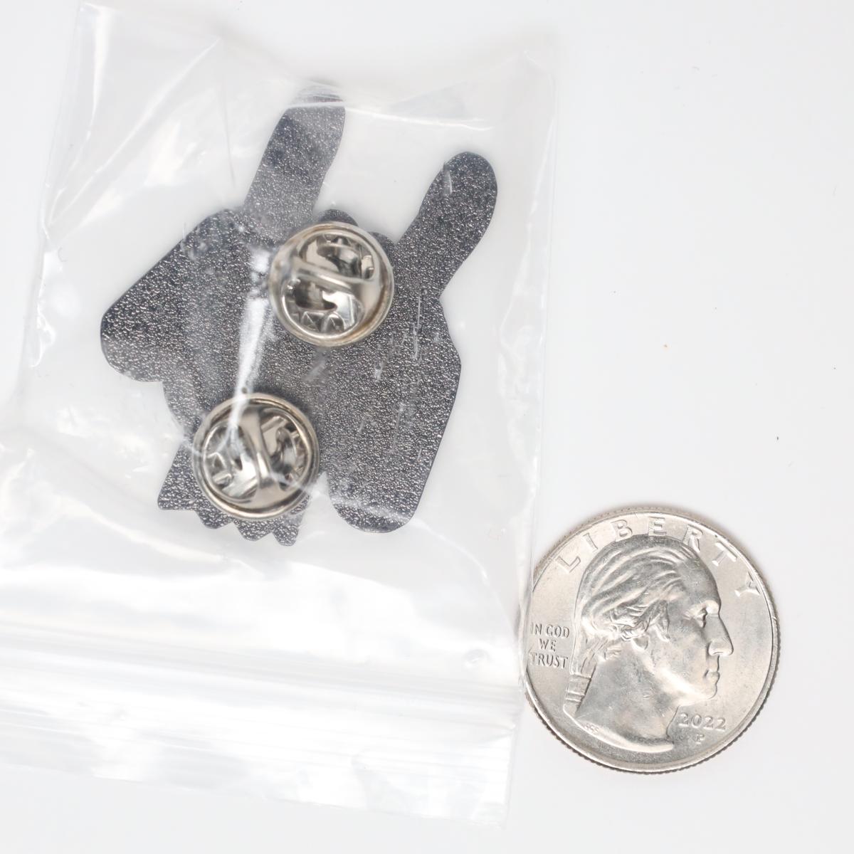 Rock Gamer Hands with Controller Enamel Pin