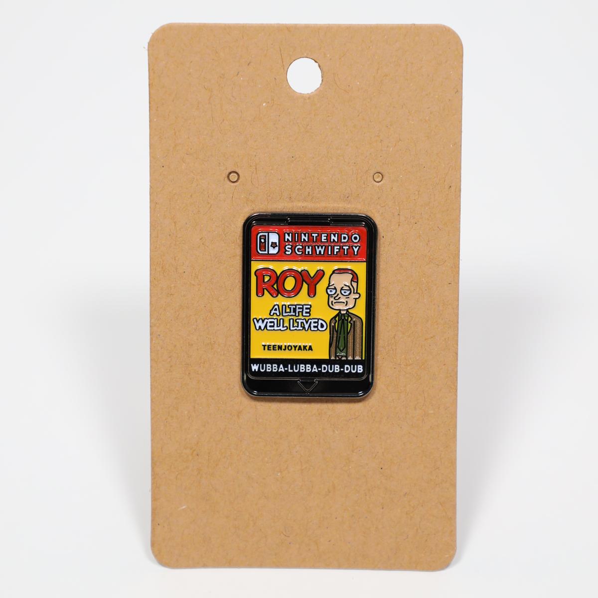 Roy “A Life Well Lived” Nintendo Switch Parody Rick & Morty Enamel Pin