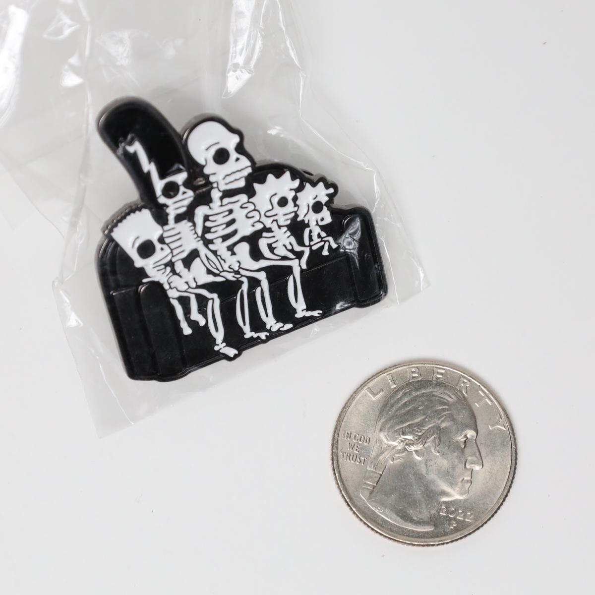 Skeleton The Simpsons Couch Enamel Pin