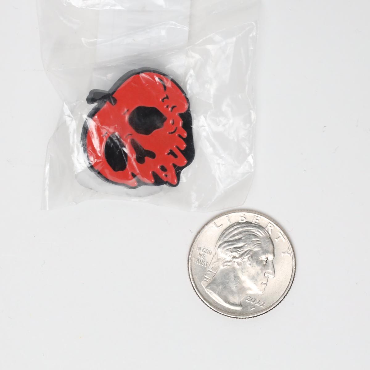 Skull Apple Enamel Pin