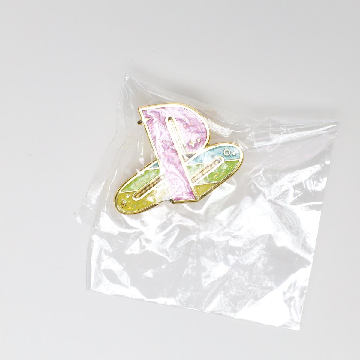 Sparkling Playstation Logo Enamel Pin