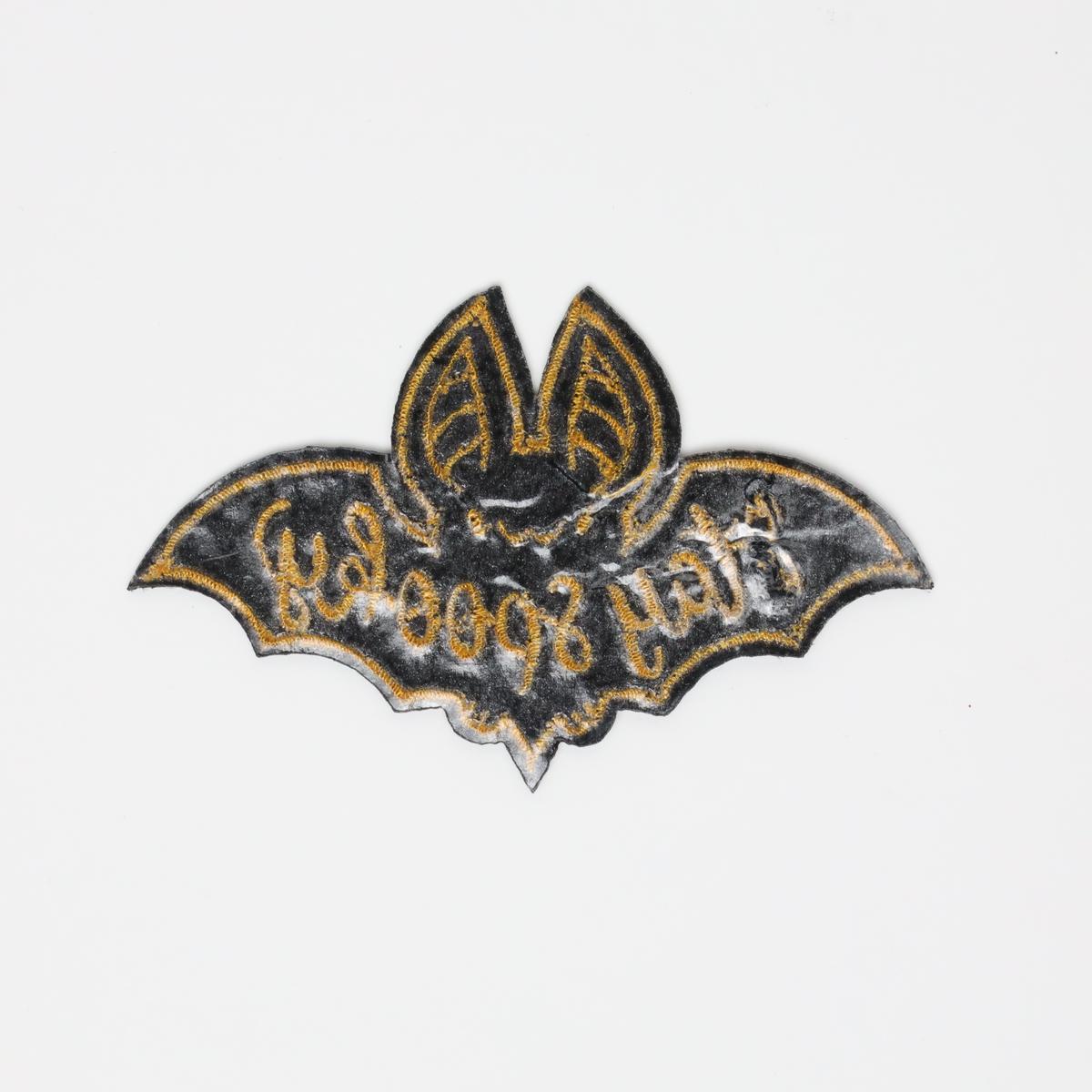 Stay Spooky Bat Embroidered Iron On Patch