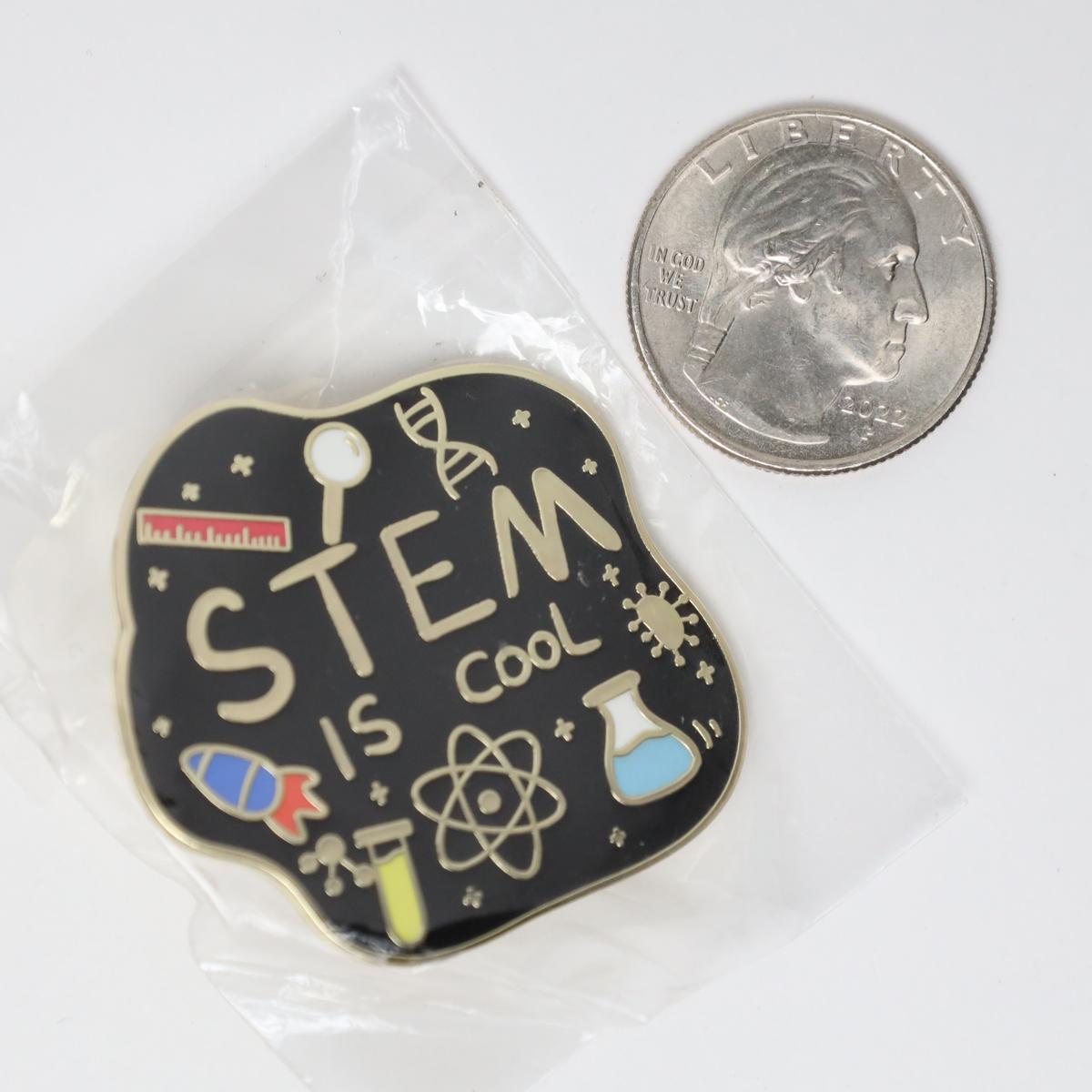 STEM is Cool Enamel Pin