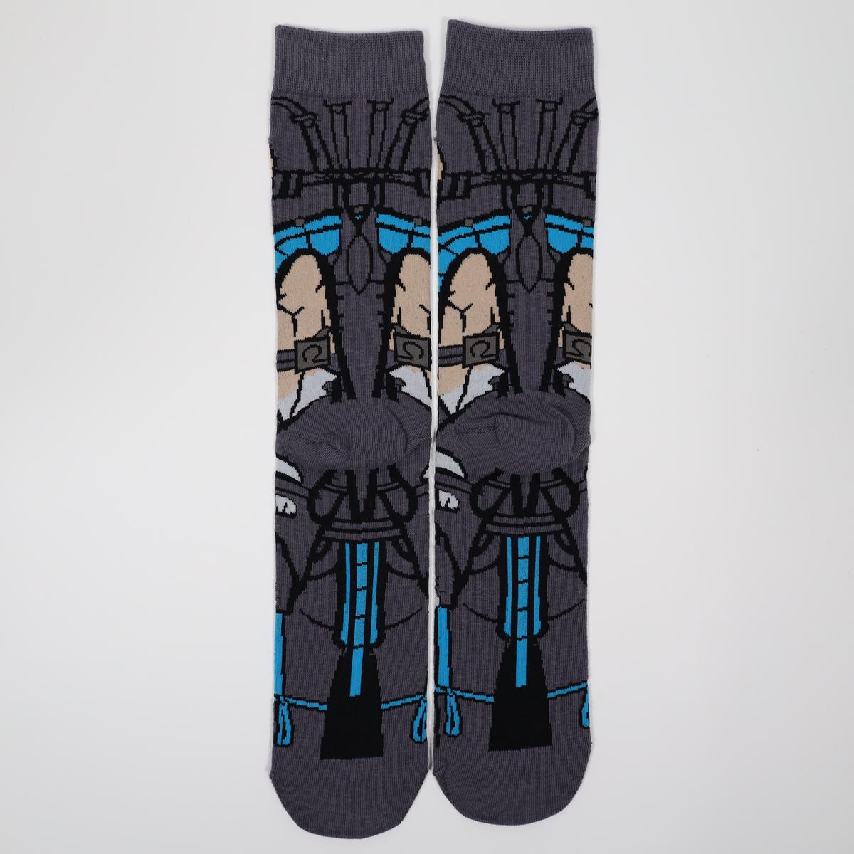Sub-Zero “Mortal Kombat” 90s Retro Socks