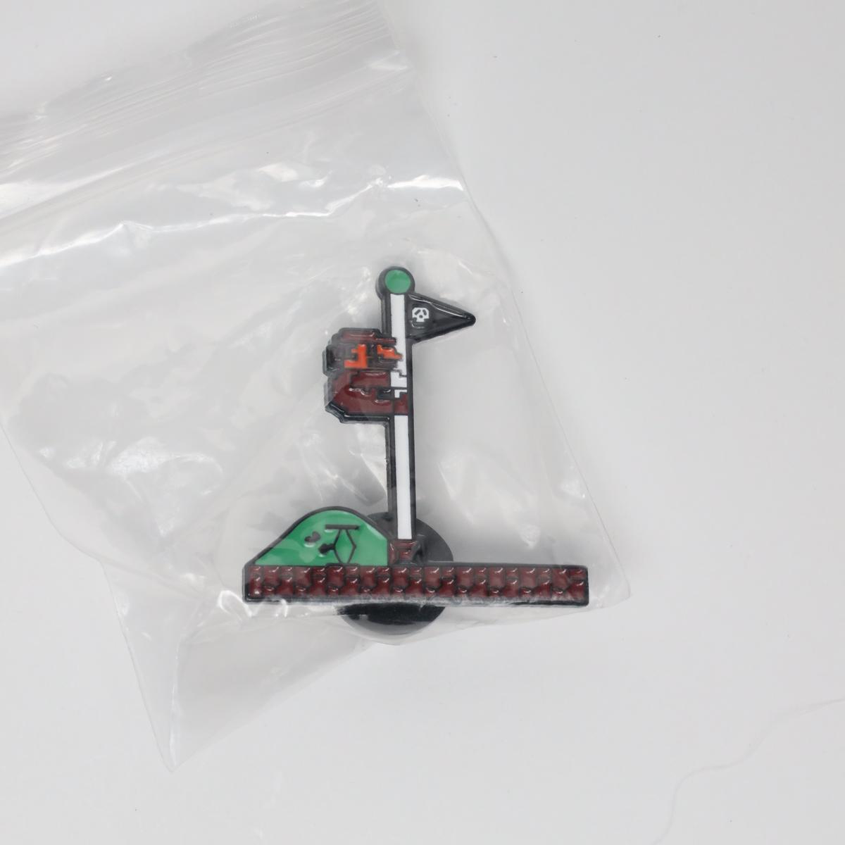 Super Mario End Game Flag Pole Enamel Pin