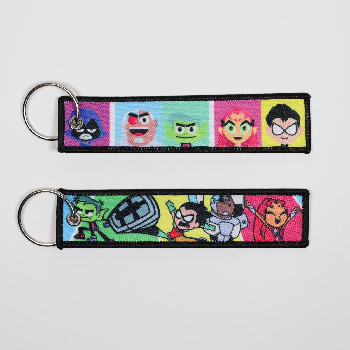 Teen Titans Embroidered Keychain