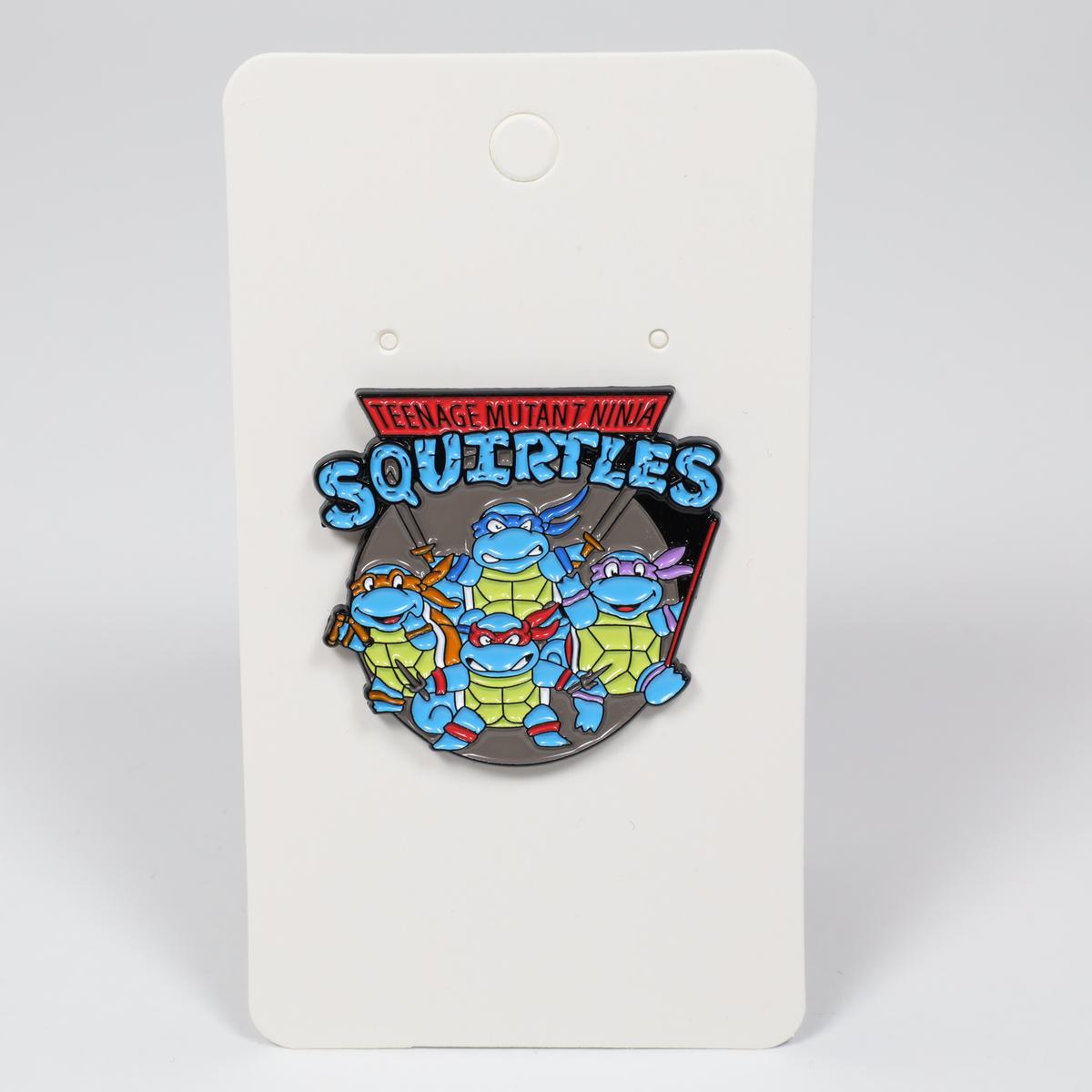 Teenage Mutant Ninja Turtles x Pokemon Squirtle Logo Enamel Pin