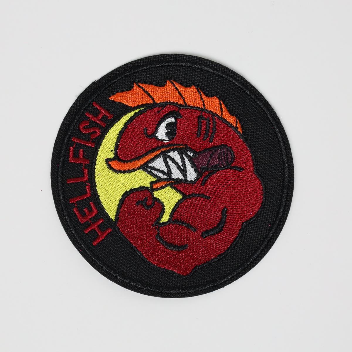 The Flying Hellfish Simpsons Embroidered Iron On Patch