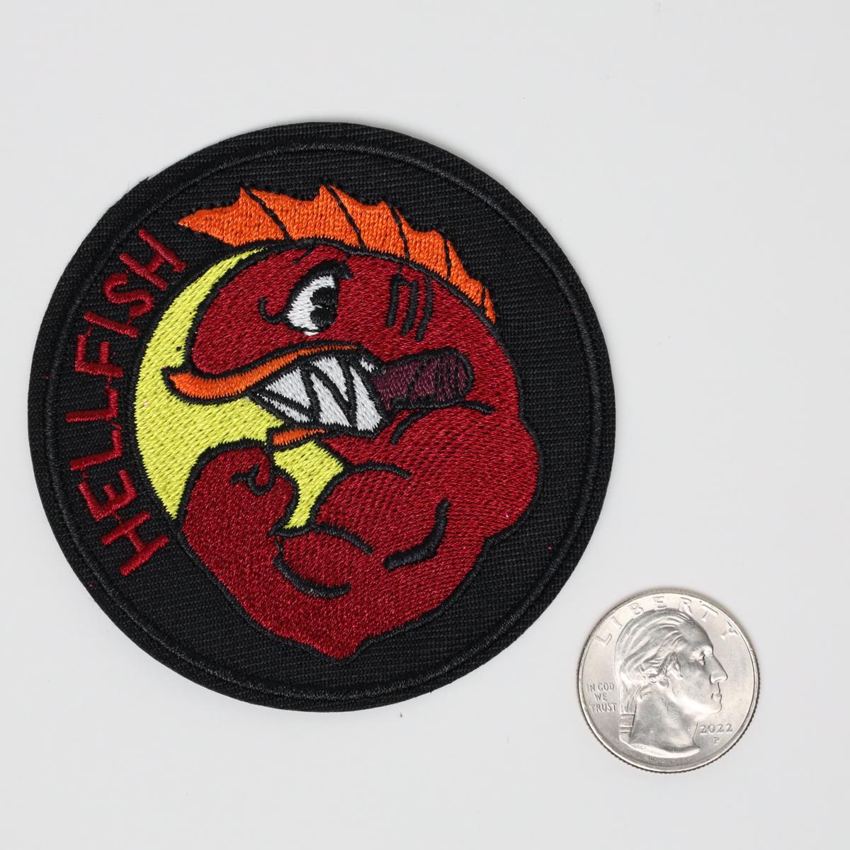The Flying Hellfish Simpsons Embroidered Iron On Patch