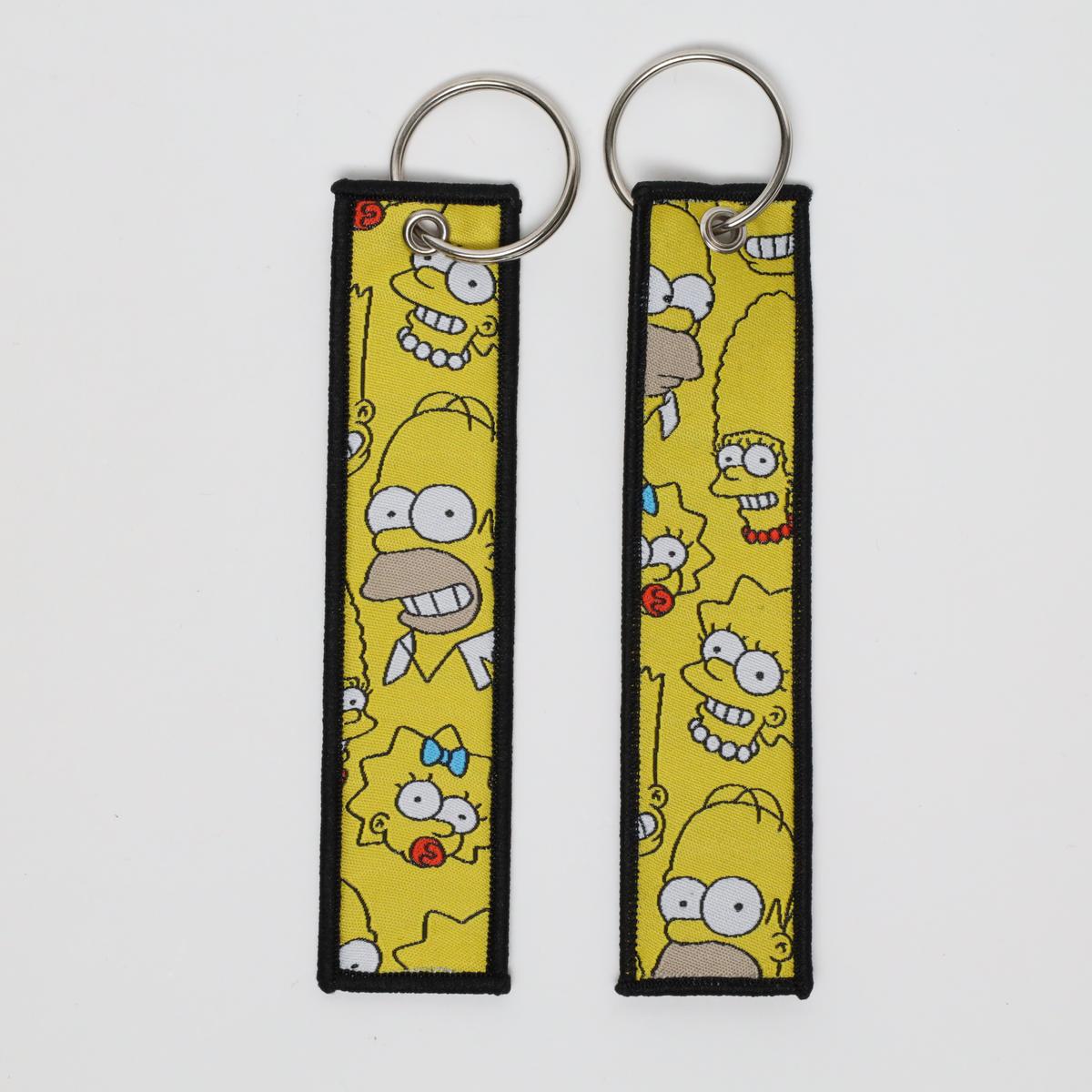The Simpsons Embroidered Keychain