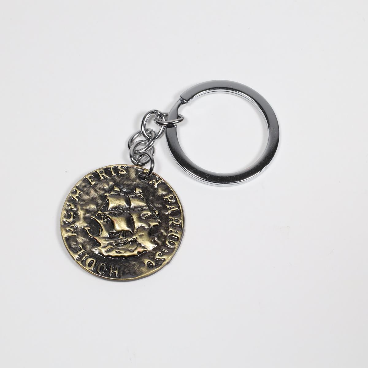 Uncharted 4 A Thief's End Henry Avery Pirate Metal Coin Keychain