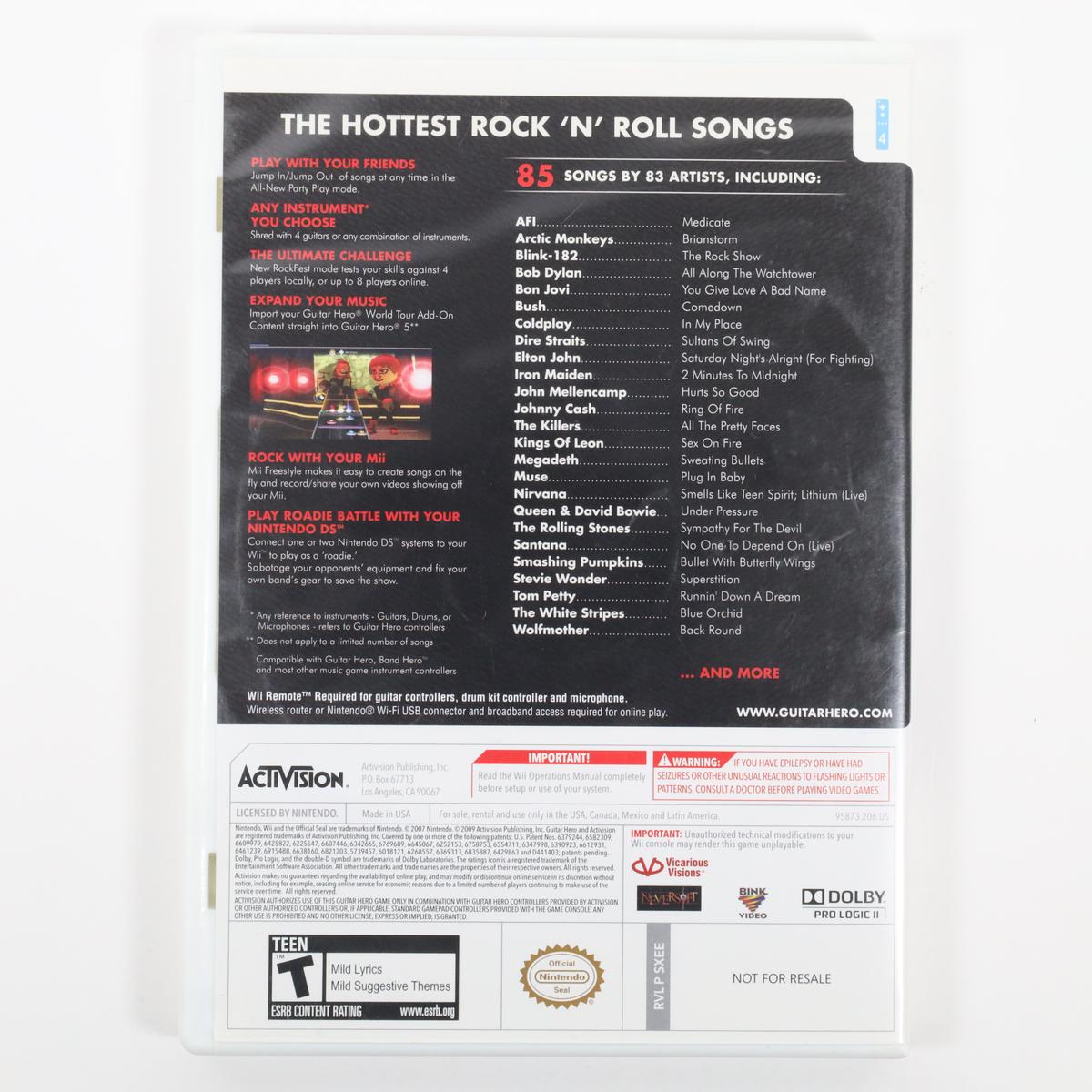 Guitar Hero 5 - Wii (Complete / Good)