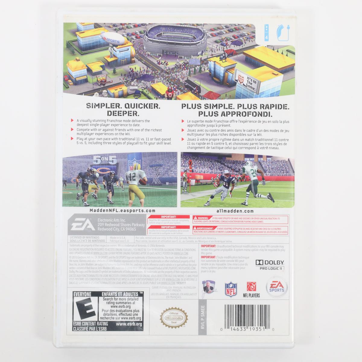 Madden NFL 11 - Wii (Loose / Good)