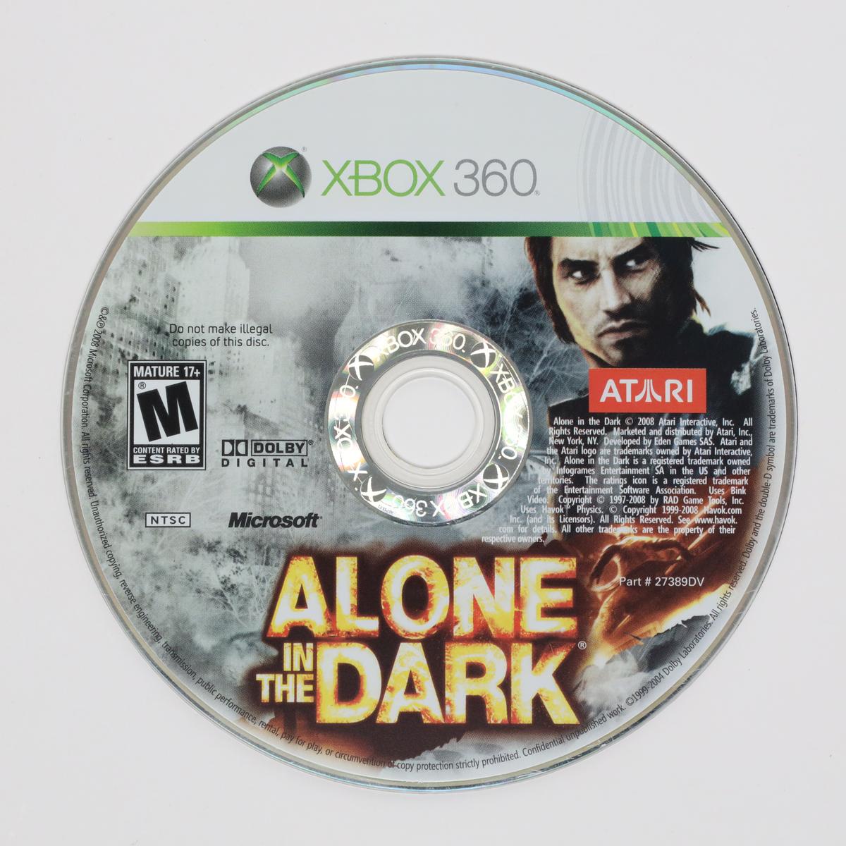Alone in the Dark - Xbox 360 (Loose / Good)