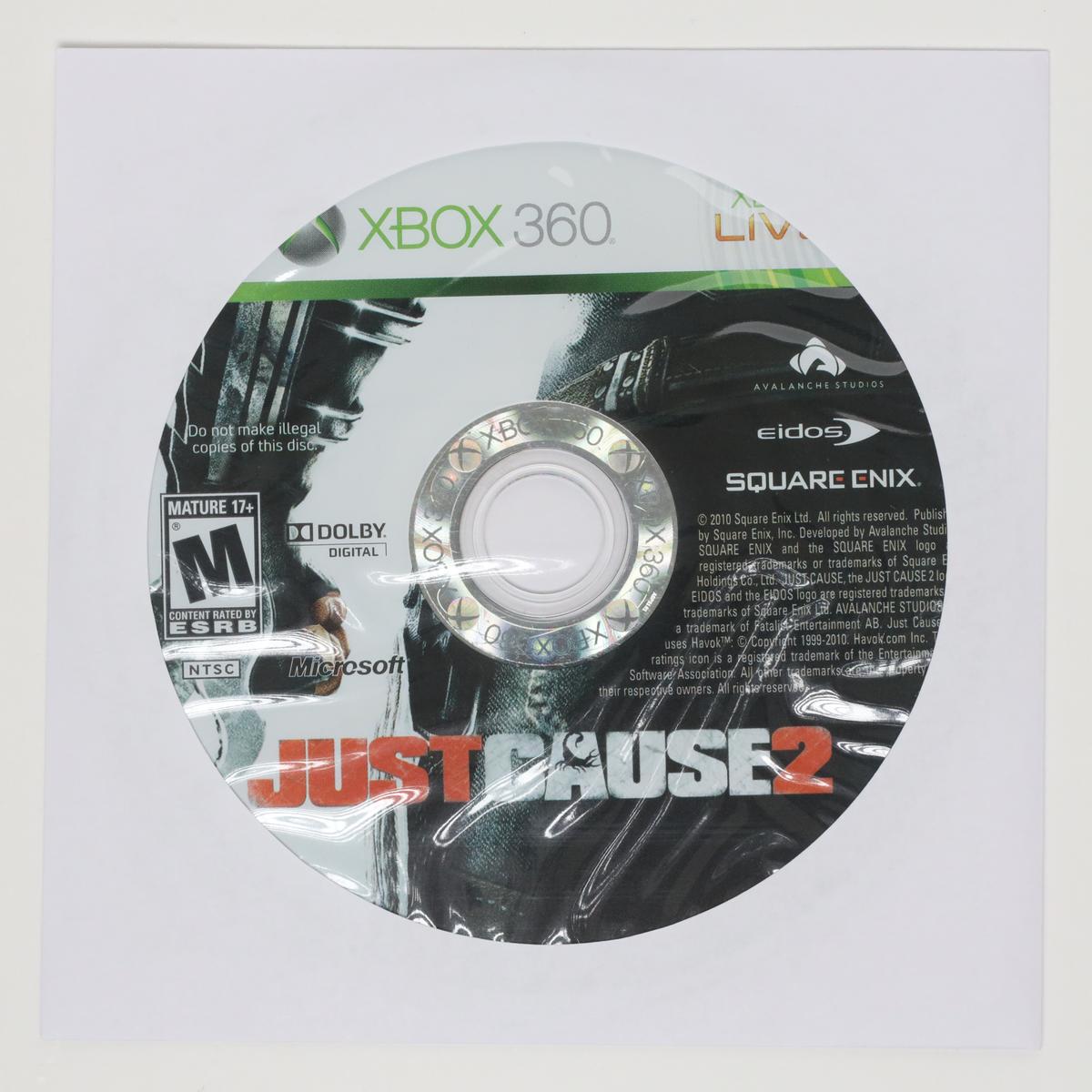 Just Cause 2 - Xbox 360 (Loose / Good)
