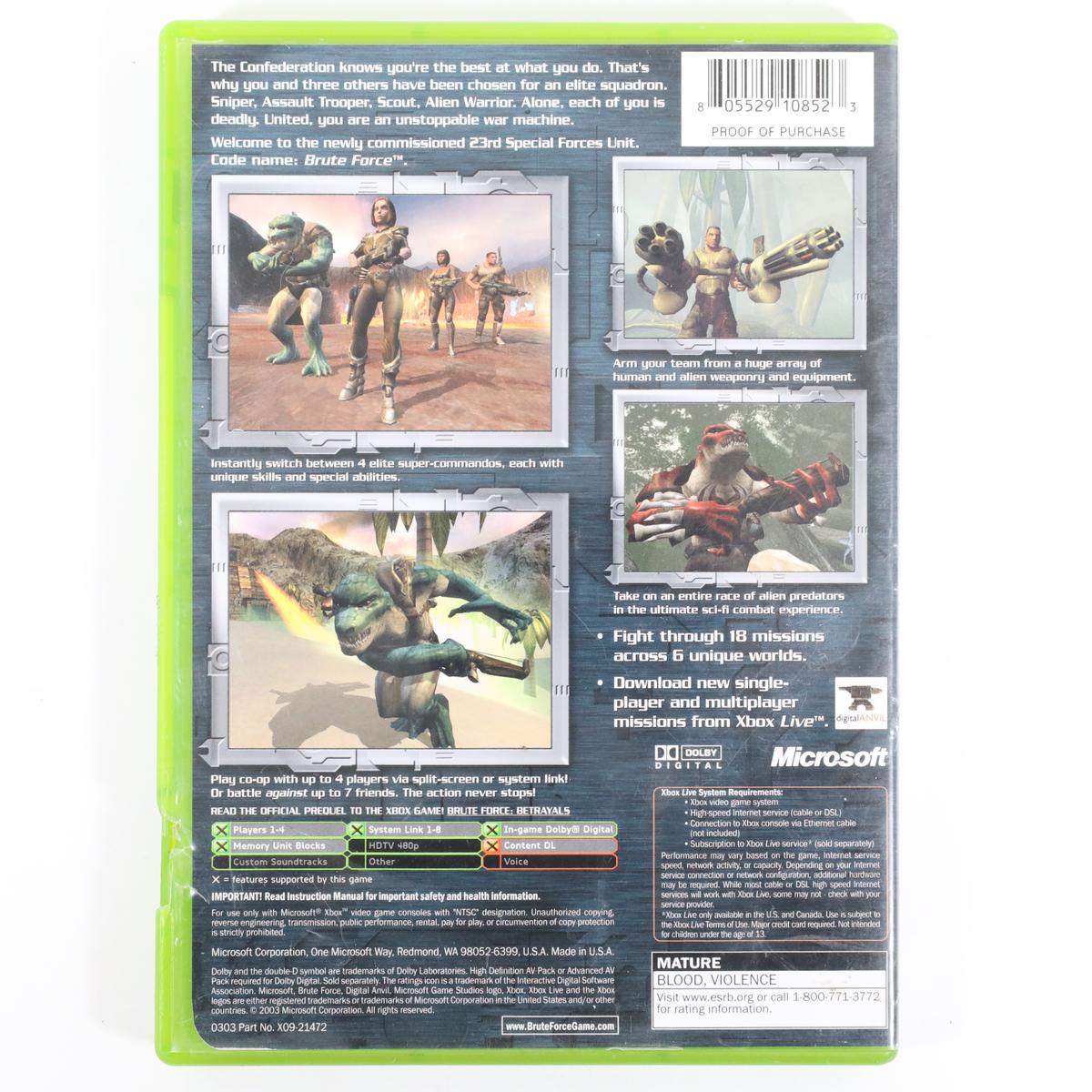 Brute Force - Xbox (Complete / Acceptable)
