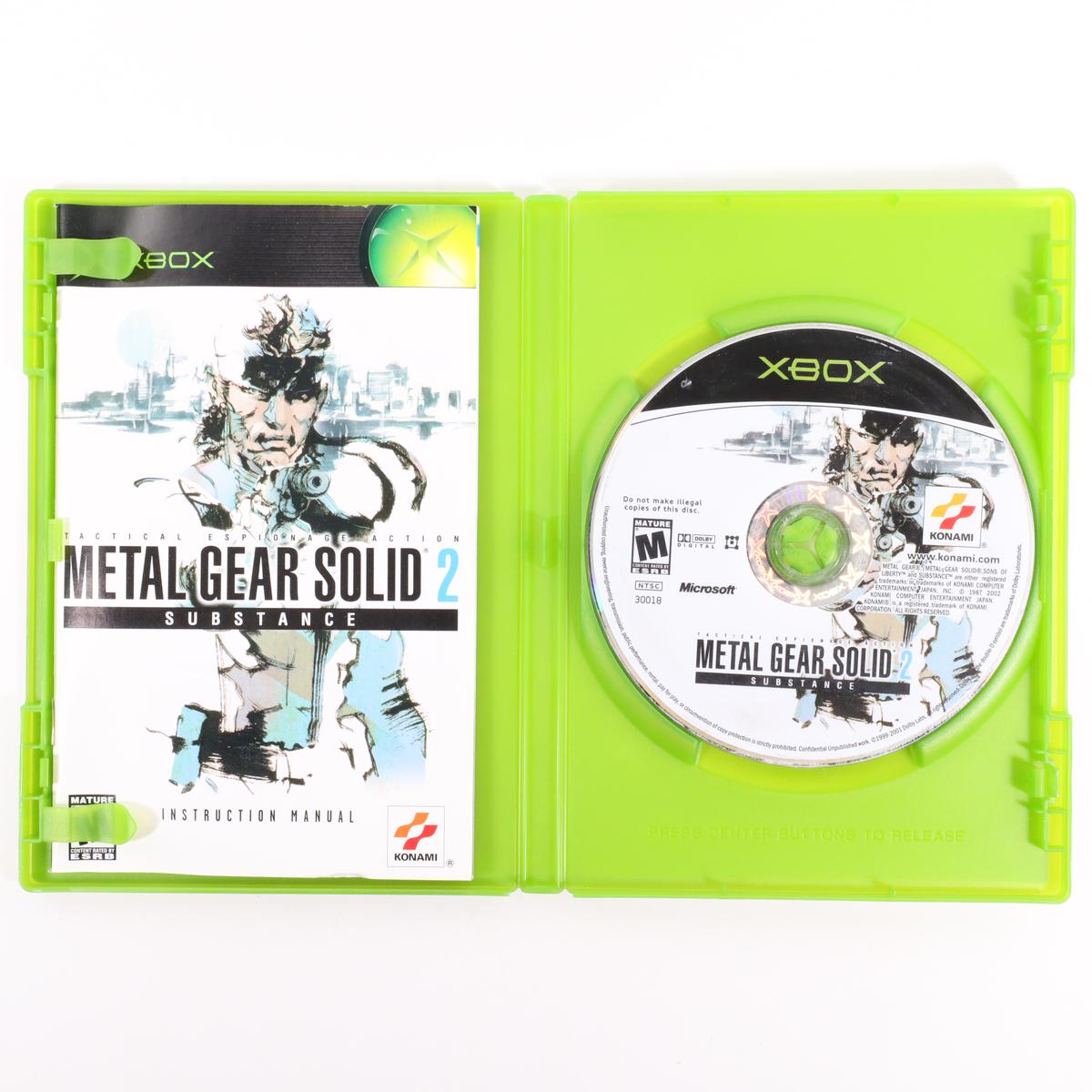 Metal Gear Solid 2: Substance - Xbox (Complete / Good)