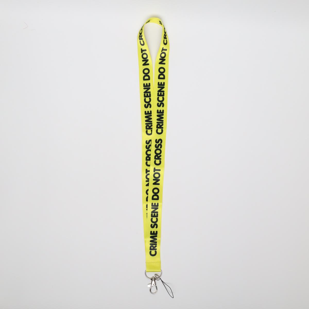 Yellow Crime Scene Do Not Cross Lanyard (Color)