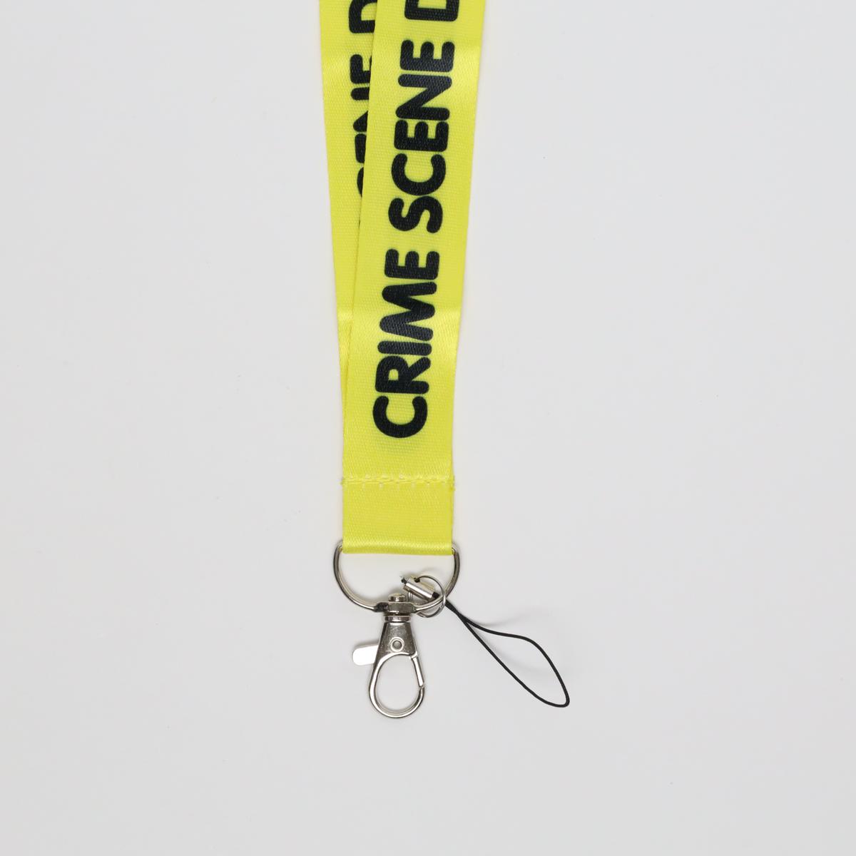 Yellow Crime Scene Do Not Cross Lanyard (Color)
