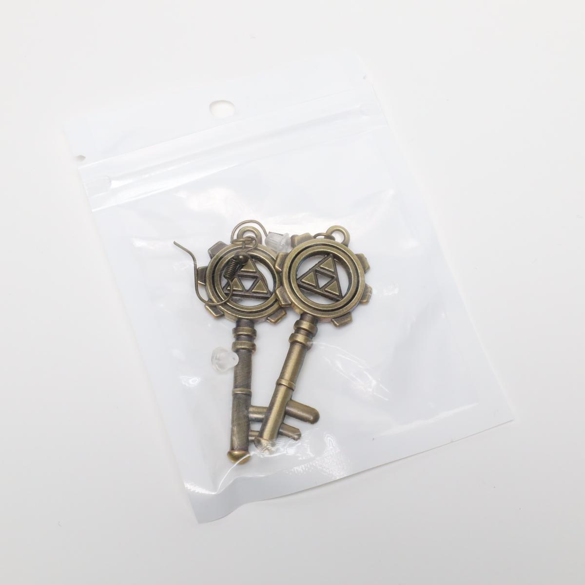 Zelda Triforce Key Drop Earrings (Variant)