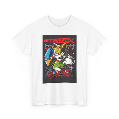 Cosmic Animal Squadron T-Shirt — Retro Space Shooter Tee