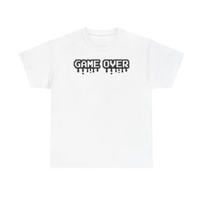 Game Over Pixel Drip T-Shirt — Retro Pixel Gaming Tee