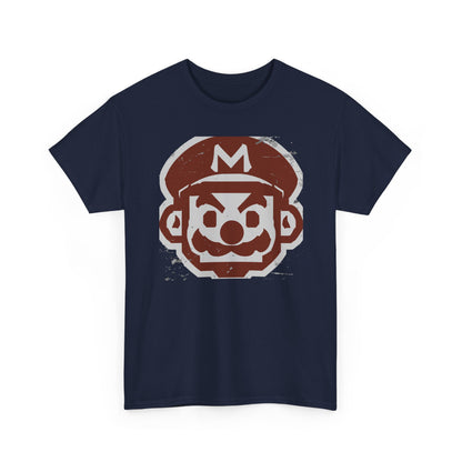 Plumber Hero Emblem T-Shirt — Distressed Retro Gaming Tee