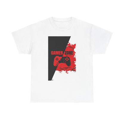 Gamer Zone T-Shirt — Bold Red Gaming Tee