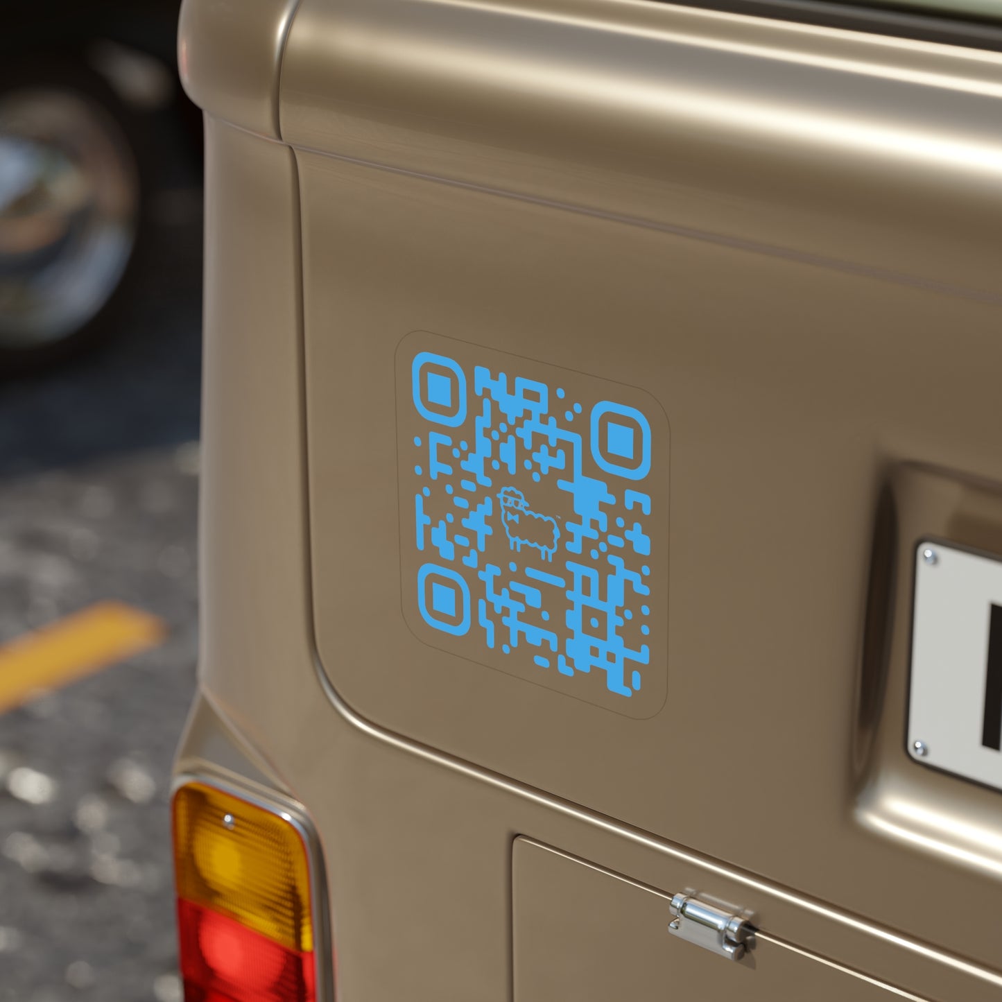 GeekSheep Games QR Code with Logo Transparent Sticker