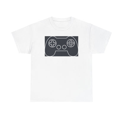 Controller Outline T-Shirt — Minimalist Line Art Gamer Tee