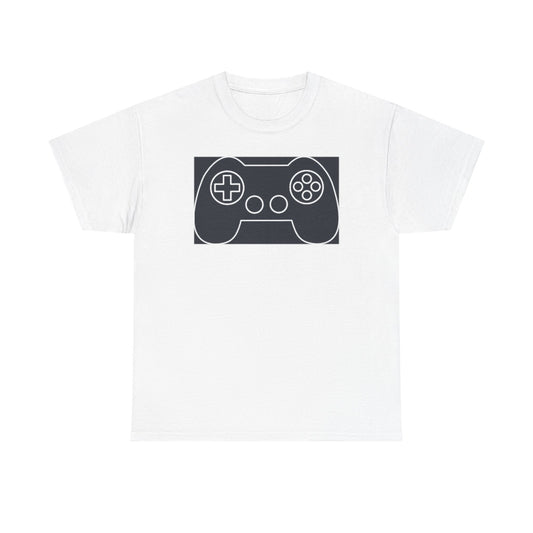 Controller Outline T-Shirt — Minimalist Line Art Gamer Tee