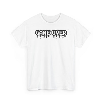 Game Over Pixel Drip T-Shirt — Retro Pixel Gaming Tee