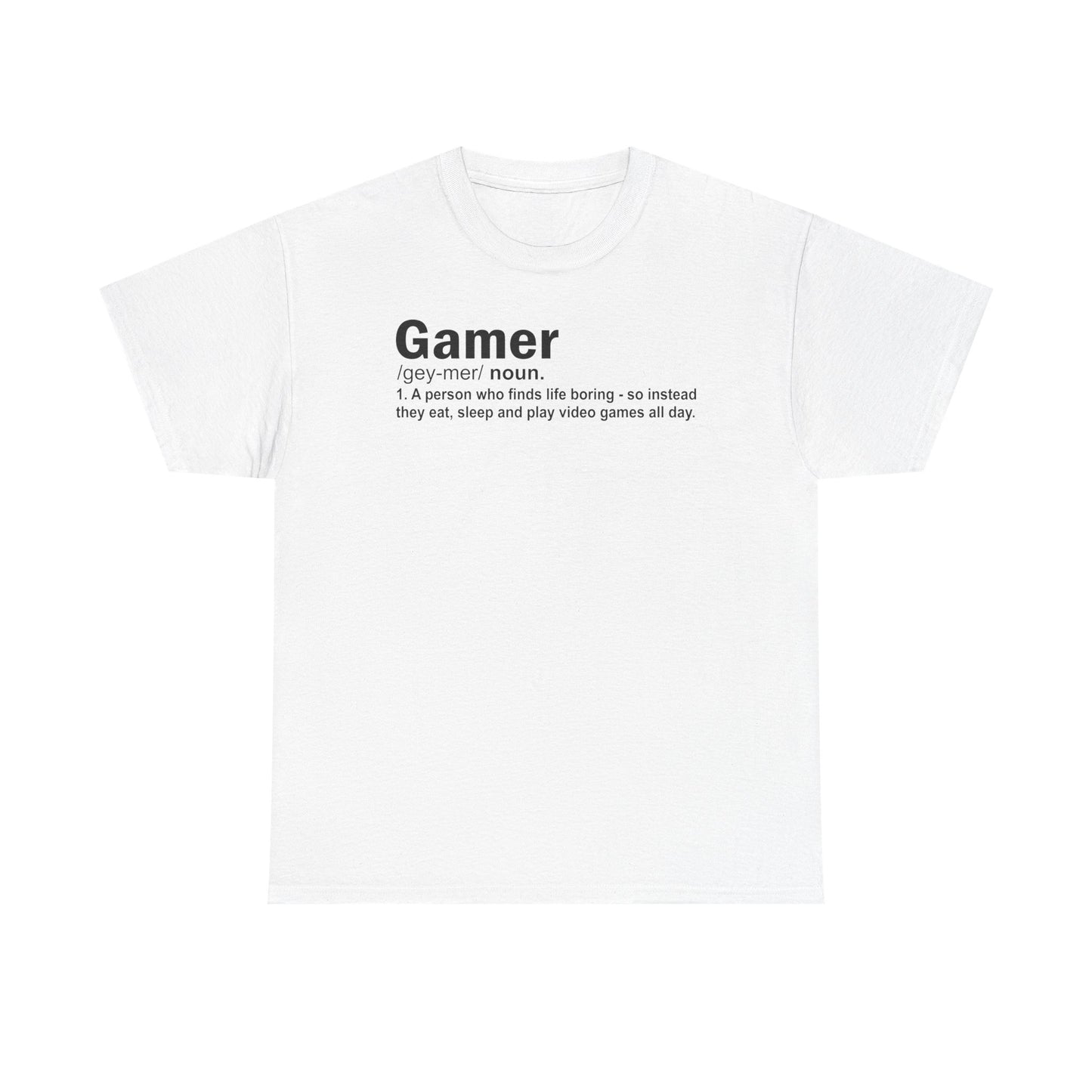 Gamer Definition T-Shirt — Funny Gamer Humor Tee