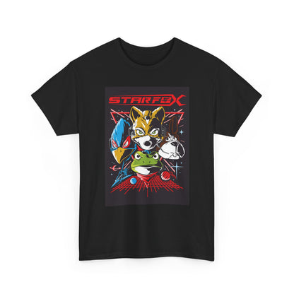 Cosmic Animal Squadron T-Shirt — Retro Space Shooter Tee
