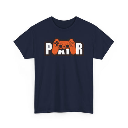 Orange Controller T-Shirt — Bold Two-Tone Console Tee
