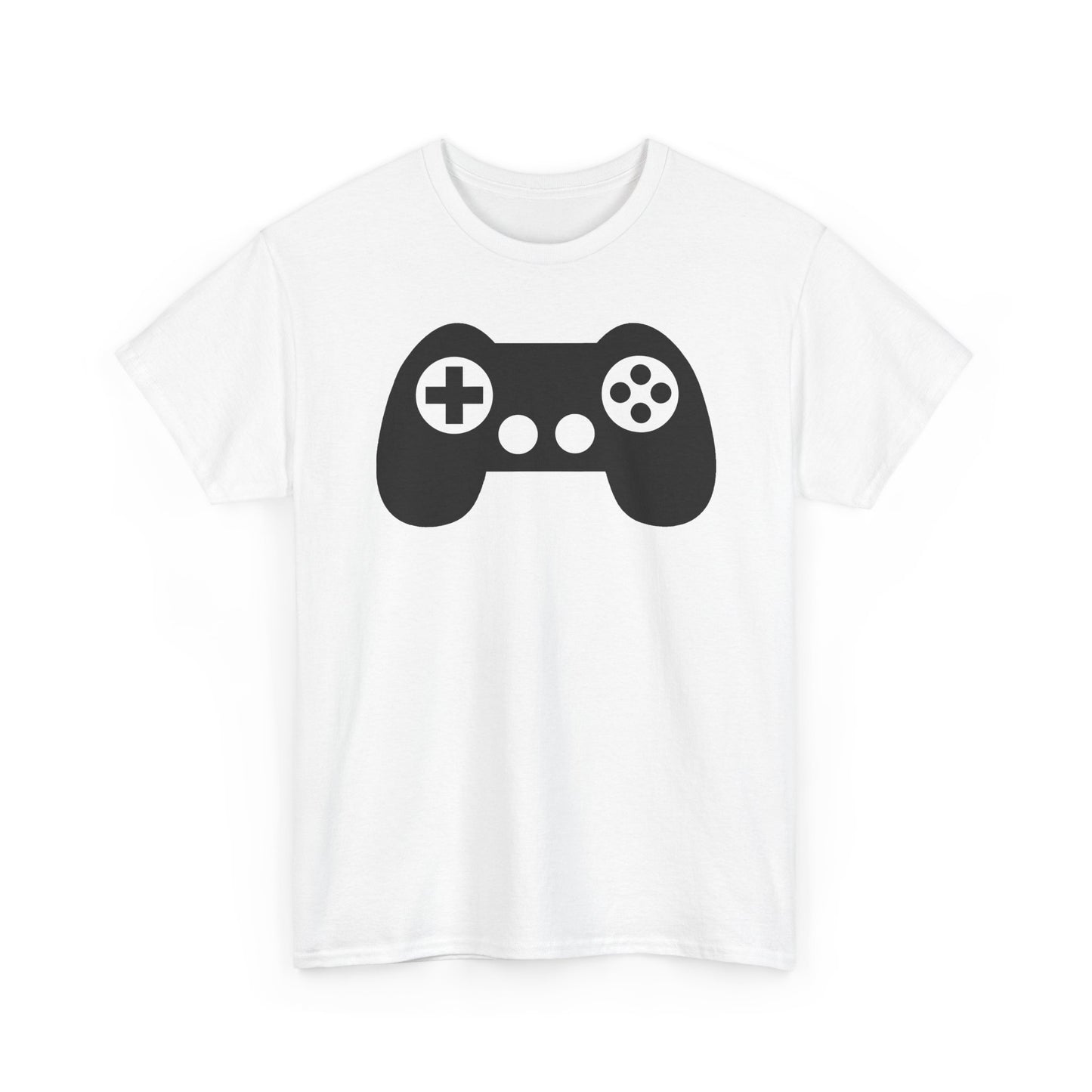 Classic Controller Icon T-Shirt — Minimalist Gamer Silhouette Tee