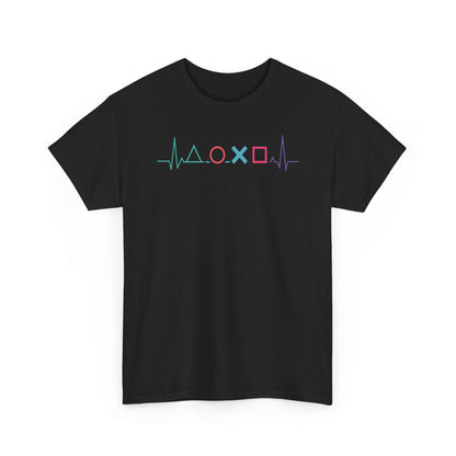 Console Button Symbols T-Shirt — Minimalist Gaming Icons Tee