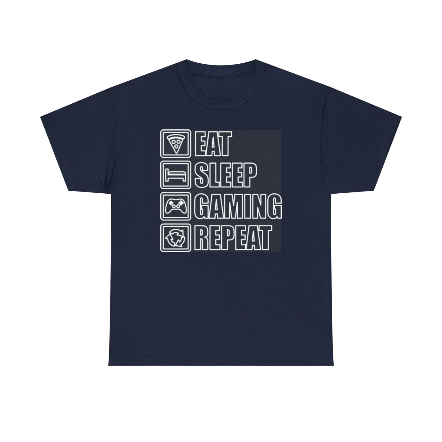 Eat Sleep Gaming Repeat T-Shirt — Funny Gamer Routine Tee