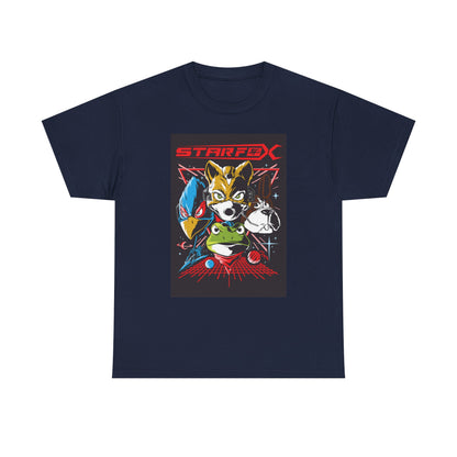 Cosmic Animal Squadron T-Shirt — Retro Space Shooter Tee