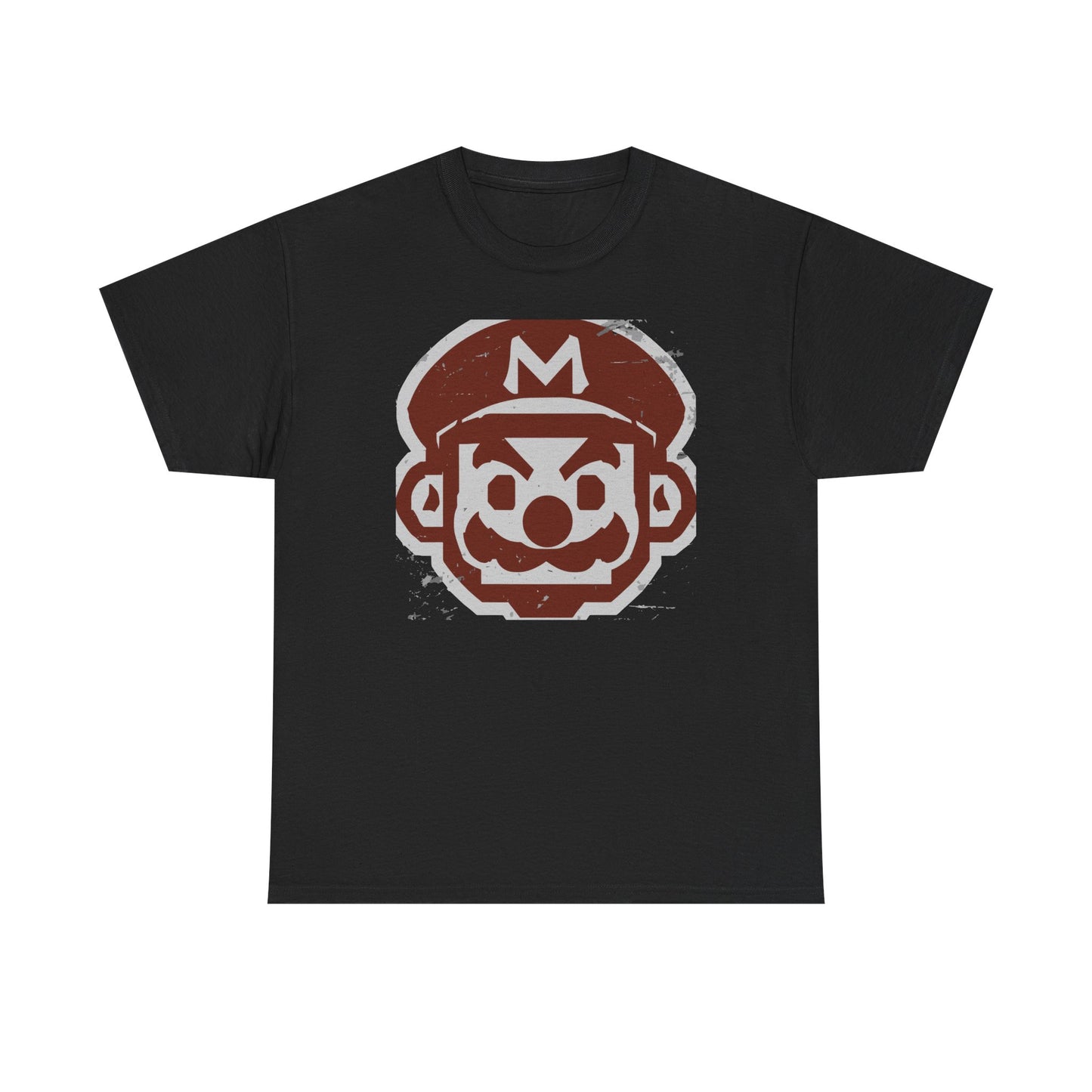 Plumber Hero Emblem T-Shirt — Distressed Retro Gaming Tee
