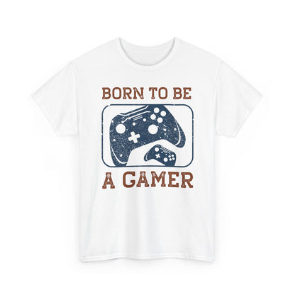 Born To Be A Gamer T-Shirt — Retro Distressed Gamer Tee