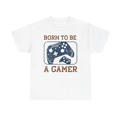 Born To Be A Gamer T-Shirt — Retro Distressed Gamer Tee