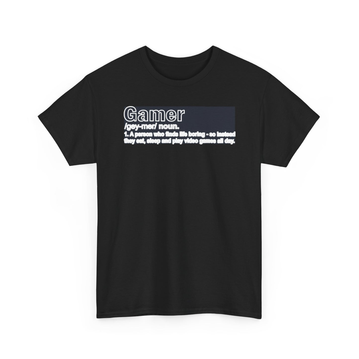 Gamer Noun Definition T-Shirt — Funny Gamer Humor Tee