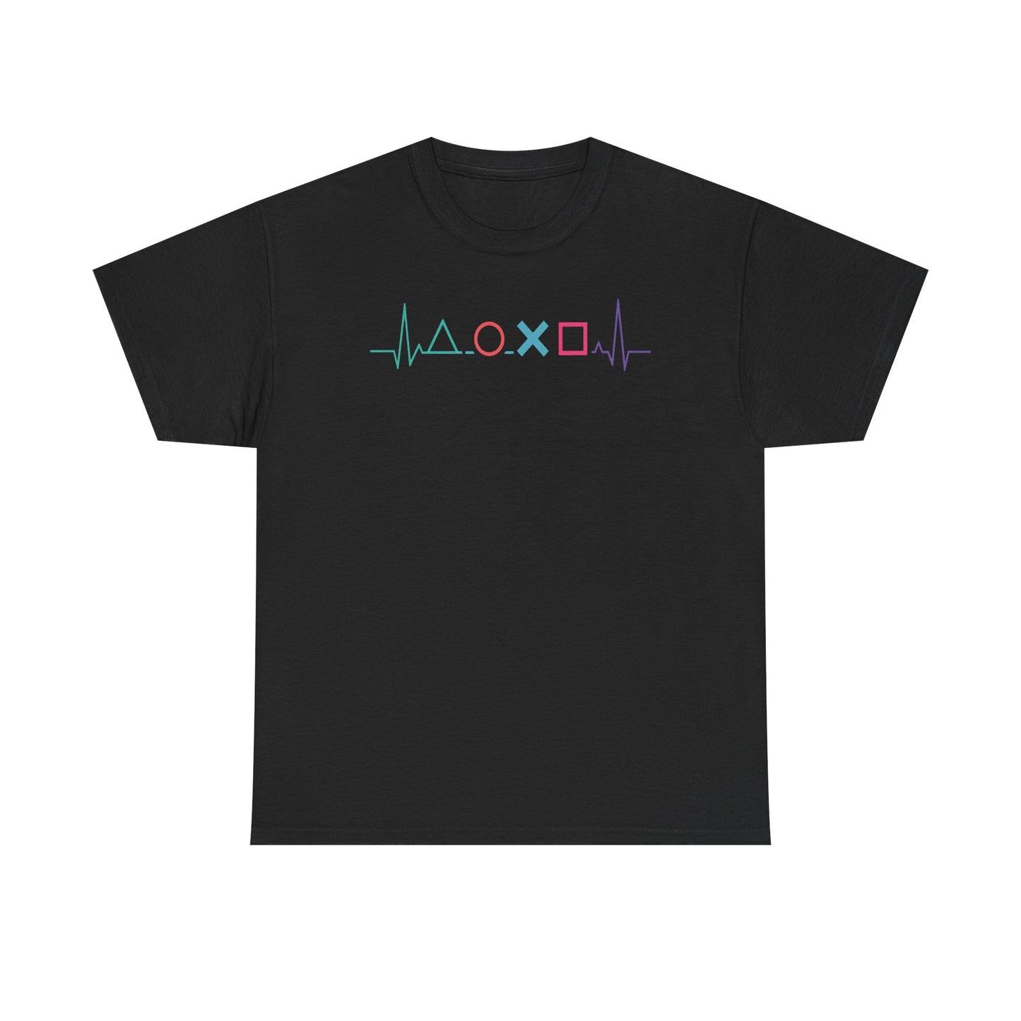 Console Button Symbols T-Shirt — Minimalist Gaming Icons Tee