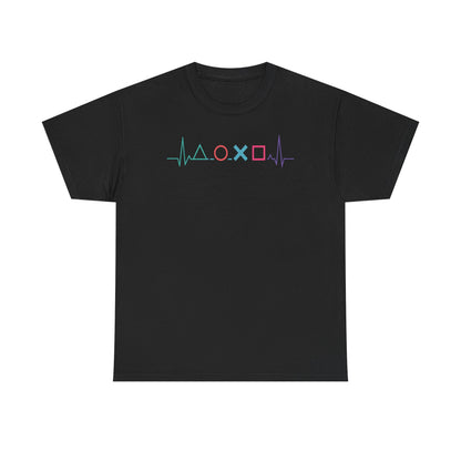 Console Button Symbols T-Shirt — Minimalist Gaming Icons Tee