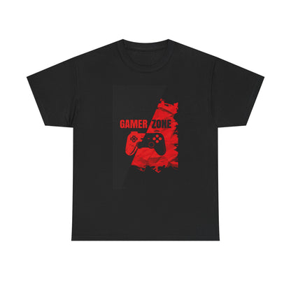Gamer Zone T-Shirt — Bold Red Gaming Tee