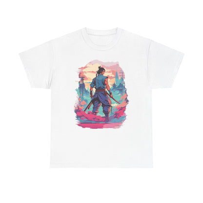 Neon Ronin T-Shirt — Anime Samurai Cyberpunk Tee