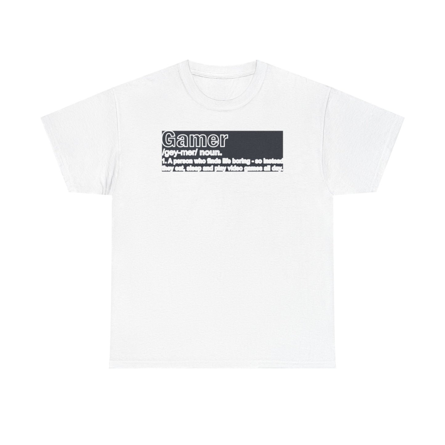 Gamer Noun Definition T-Shirt — Funny Gamer Humor Tee