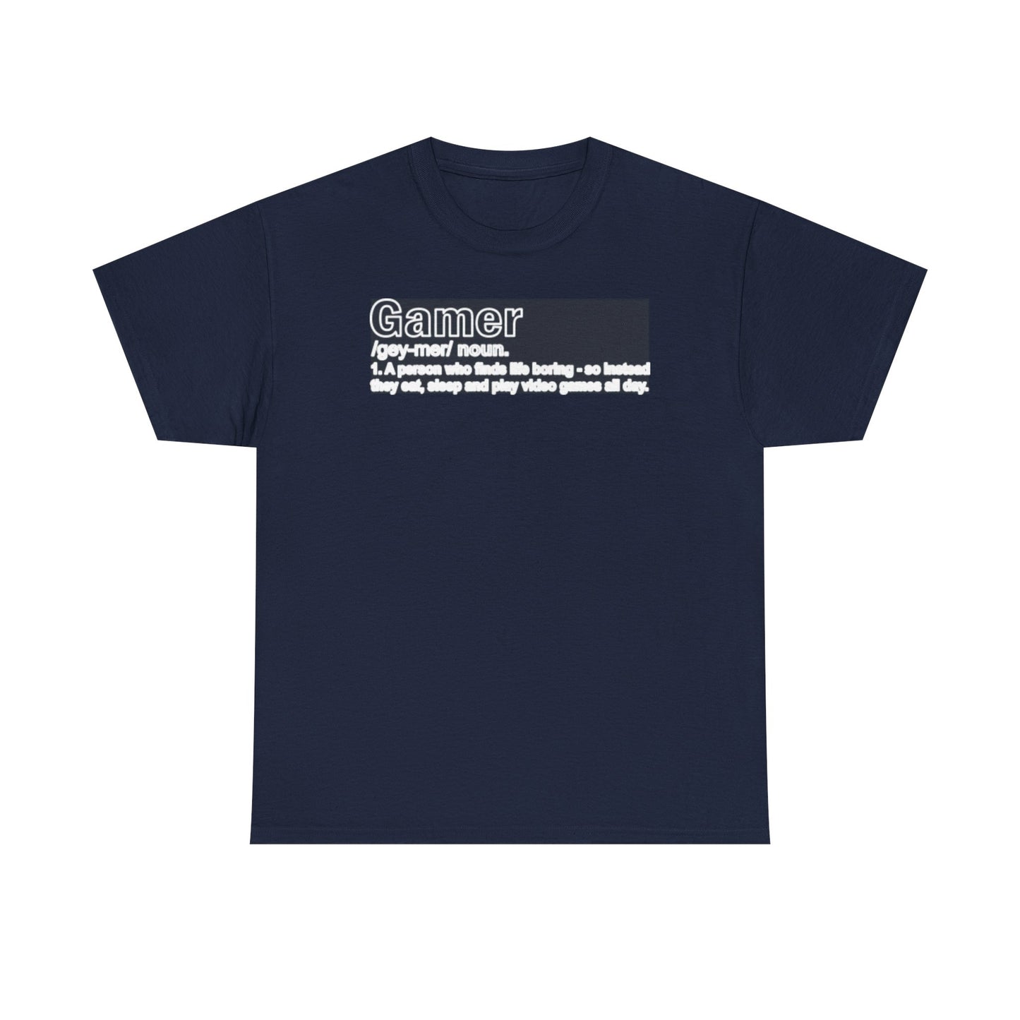 Gamer Noun Definition T-Shirt — Funny Gamer Humor Tee
