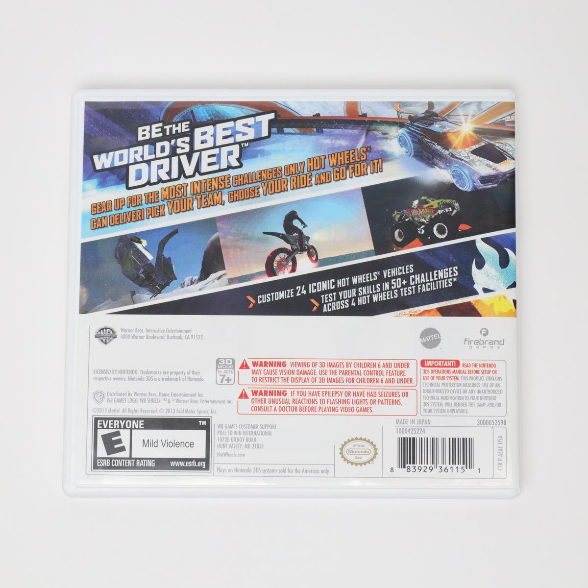 Hot Wheels: World's Best Driver - 3DS (Complete / Good)